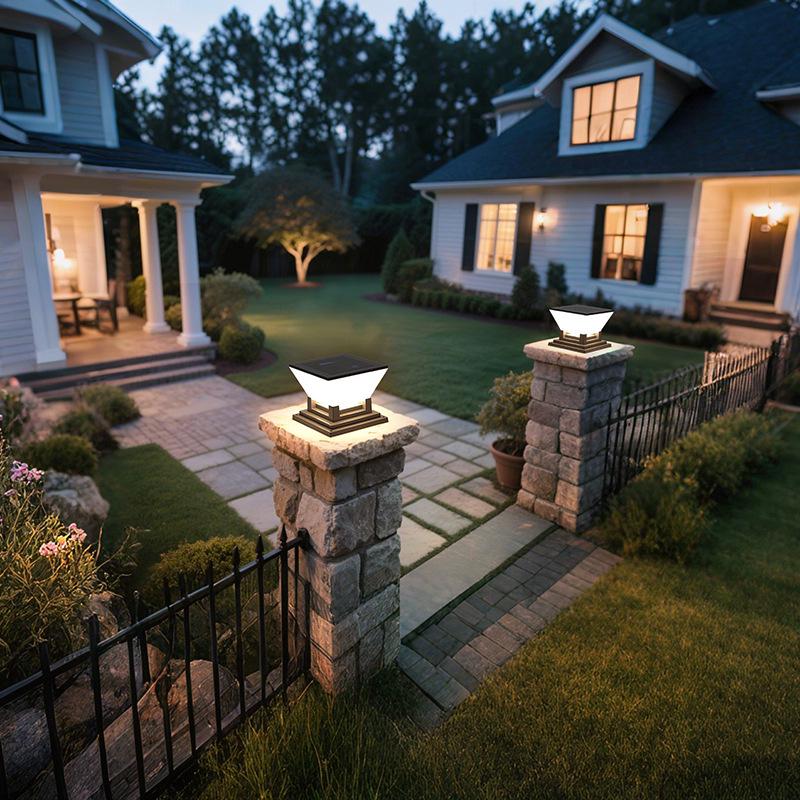 Солнечный уличный садовый столбик - Идеально подходит для двора, виллы, семейных посиделок и кемпинга