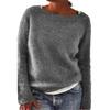 Women's Color Block Round Neck Loose Fashion Sweater - Hot Sale
