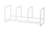 Yamazaki Jitsugyo Silicone Dish Stand Dish Rack Tower Wide S White 3147