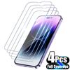 4pcs 4 PCS HD Full Cover Screen Protector For iPhone 14 11 12 13 Pro Max Tempered Glass For iPhone X XR XS Max 6 7 8 Plus Protective Film