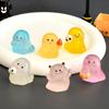 10Pcs Cartoon Ghost Figurines Miniatures Light In The Dark Ghost Statue  Car Accessories