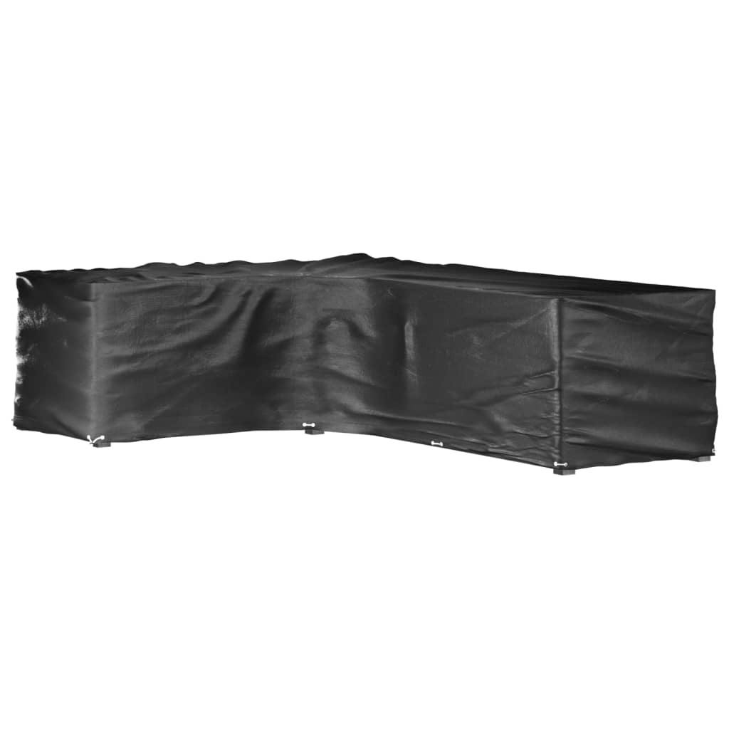 L Shaped Garden Furniture Covers 2 pcs 18 eyelets 220 x 285 x 80 cm