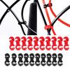 10Pcs Bike Cable Clips Bicycle Brake Cable Clips Rotating SHook Bike MTB Brake Gear Housing Fixing Holder Guide Buckle Clips