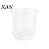 Compression Resistant Plant Basins Clear Plastic Orchid Pot with Saucer, Repotting Supplies Drainage Holes, Ventilated Flower for Rose, Phalaenopsis,