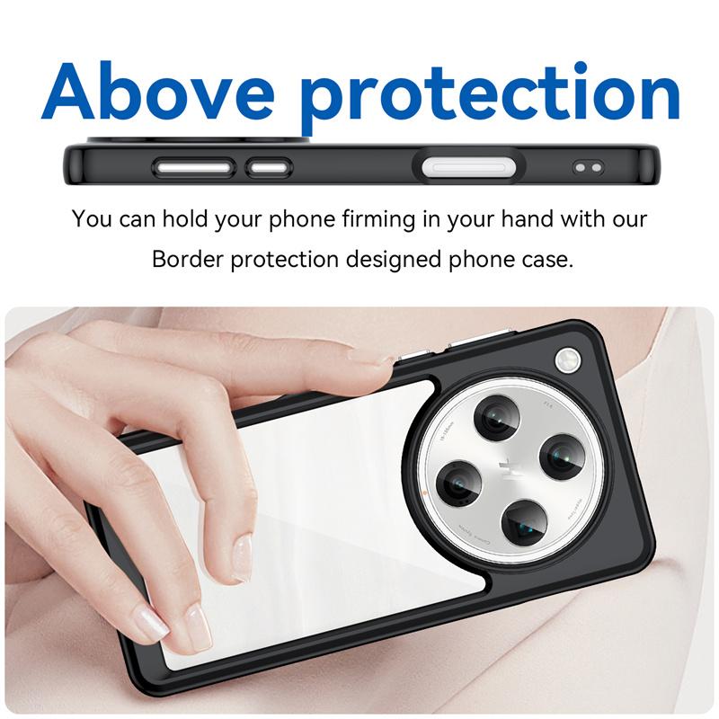 Прозрачный цветной чехол из ТПУ для OPPO Find X8 Pro 5G Защитная накладка Прозрачный Fundas Coque Capa