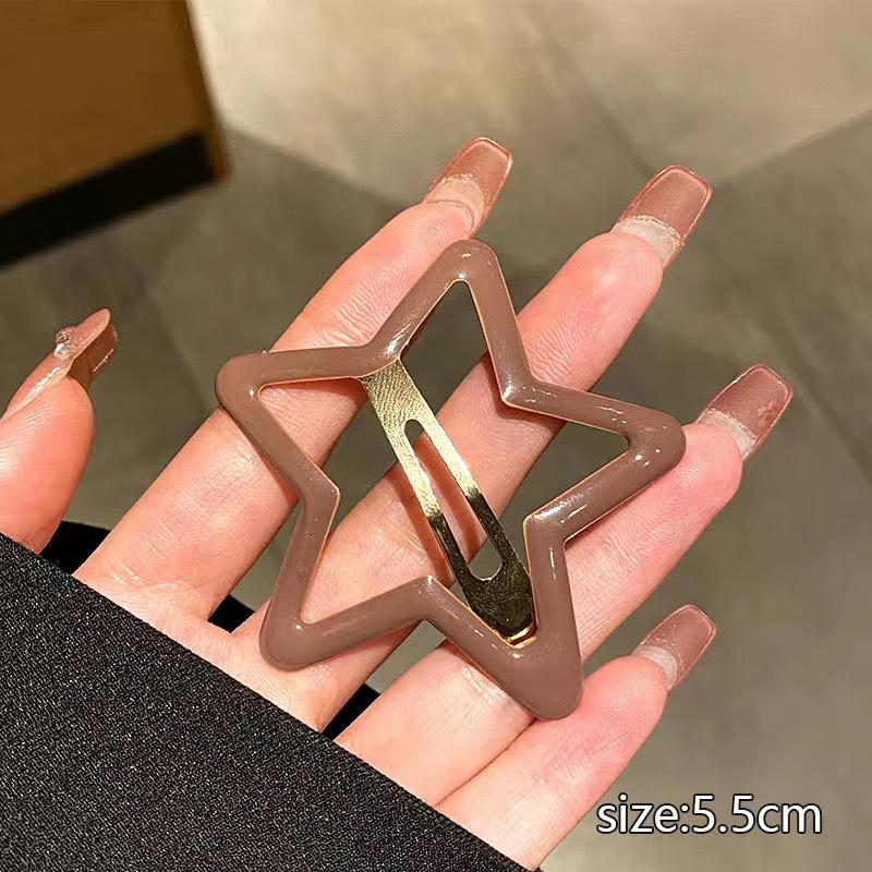 "Большая морская звезда BB клипса: Заколка для волос «Пятиконечная звезда» для боковых челок и лба