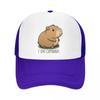 Персонализированная бейсболка I Love Capybara, хип-хоп, унисекс, женская, регулируемая, с изображением животного, гигантской капибары, тракер, летняя, папина кепка