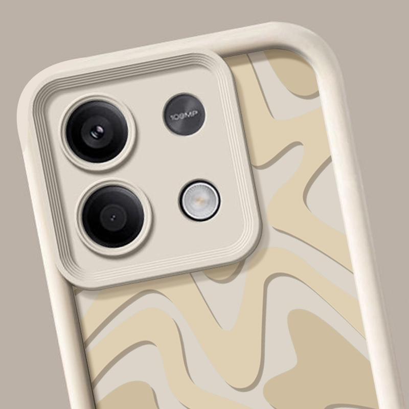 Цветной полосатый текстурированный чехол для телефона для Xiaomi 13T Pro 11T Poco F6 X6 Redmi Note 13 4G 12 11 Pro 10, мягкий противоударный защитный силиконовый чехол для объектива