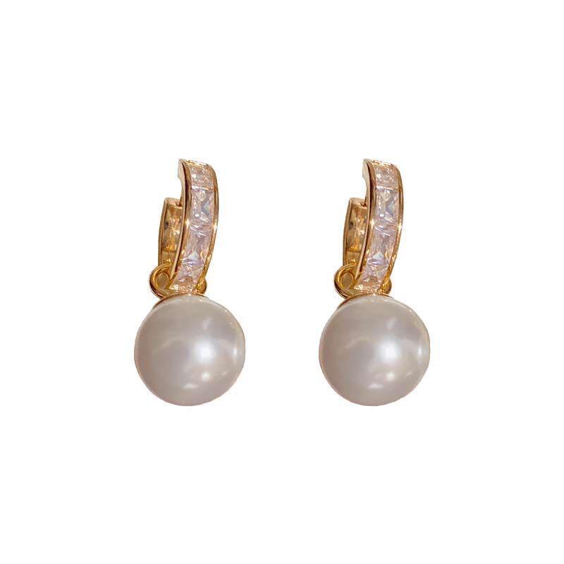 Жемчужные циркониевые каффы: Универсальные женские модные серьги