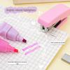 Candy Color Mini Stapler & Highlighter Set: Creative Cartoon Unicorn & Dinosaur Design