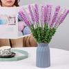 6pcs 40CM Crochet Knitted Lavender Flower Dark Violet Knitted Artificial Lavender for Home Outdoor Decoration Girl Gift Wedding Bouquet Flowers