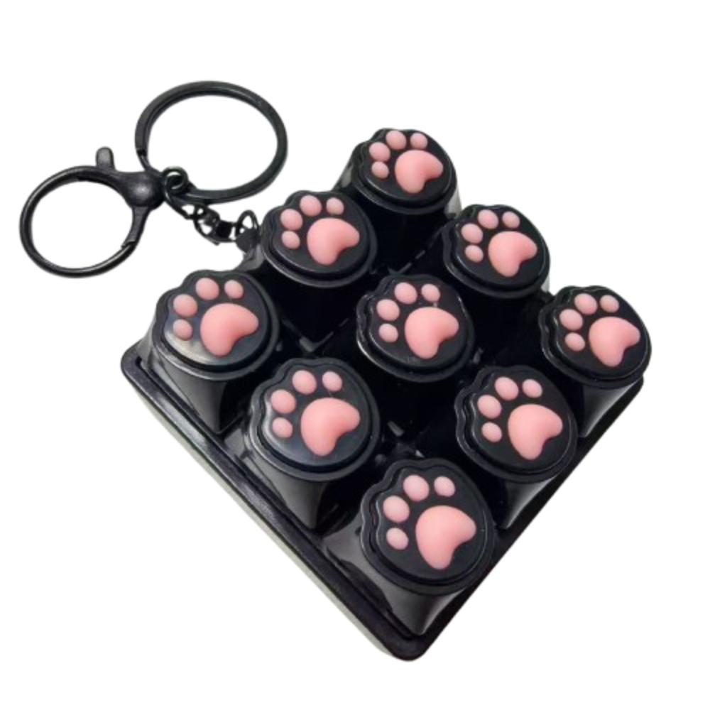 Mechanical Keycaps Cat Paw Keychain 9 Keyboard Stress Relief Pendant  Pass Time