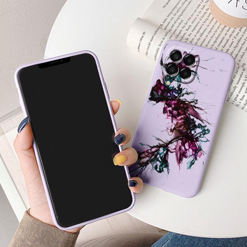 Чехол для телефона Samsung Galaxy M33 M53 5G Чехол для телефона Винтажная Мраморная Акварельная Картина Силиконовый tpu Funda для Samsung M55 M54 M34 M13