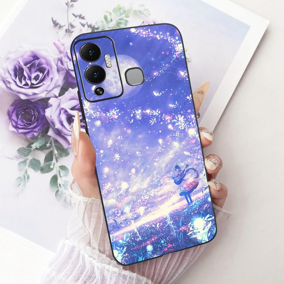 Чехол-крышка для Infinix Hot 12 Play Милый Кот Роскошная Мода Забавный Расписной Корпус Телефона Для Infinix X6816 X6816C