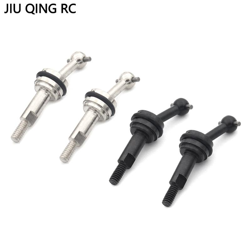 2 Pcs Extended Metal CVD Cardan Shaft 2mm With M2 Nut For 1/28 RC Car Wltoys K969 K989 K979 P929 Upgrade Parts