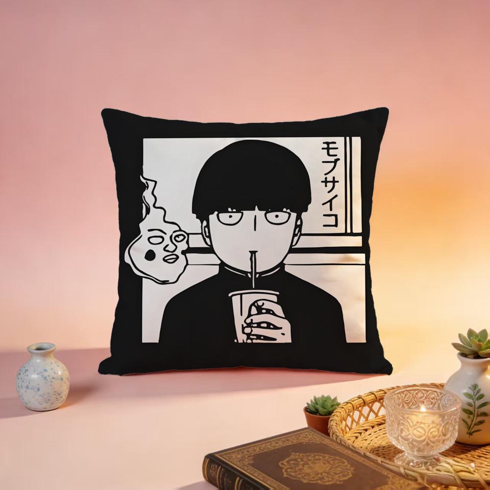 Hot MMob Psycho 100ed Cushion Cover Premium SkinFriendly Pillow Case MultiPurpose for Home Office Travel