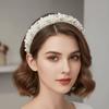 Elastic Plastic Base Full Pearls Hair Hoop Luxury Style Baroque Headdress  Office Ladies