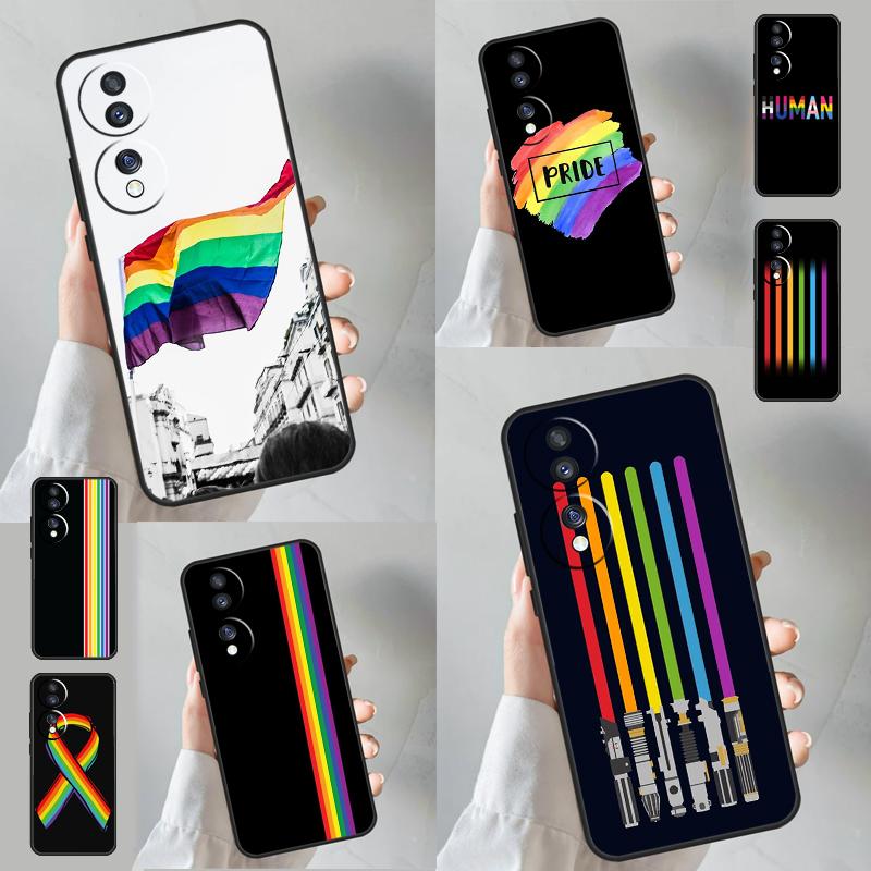 Heart Rainbow Gay Pride LGBT Funda For Honor Magic 6 Lite 5 Pro 50 70 90 Honor X8a X8b X6 X7 X8 X9 X6a X7a X9a X9b Case