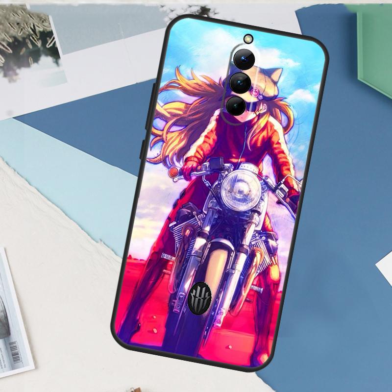 Чехол с девушкой-мотоциклисткой в стиле аниме для ZTE Nubia Red Magic 8S 9S 10S 10 9 8 11 Pro Plus 6 7 6S 7S Pro 5G 6R 10 Air