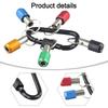 Drill Bit Holder 1/4 Hex Shank Screwdriver Keychain Extension Bar Quick Bit Holder With Key Chains For Power Tool