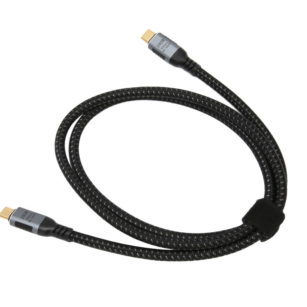 Кабель передачи данных USB 4.0 Gen 3, передача данных 40 Гбит/с, зарядка 240 Вт, поддержка отображения 8K 60 Гц, кабель Type C - Type C
