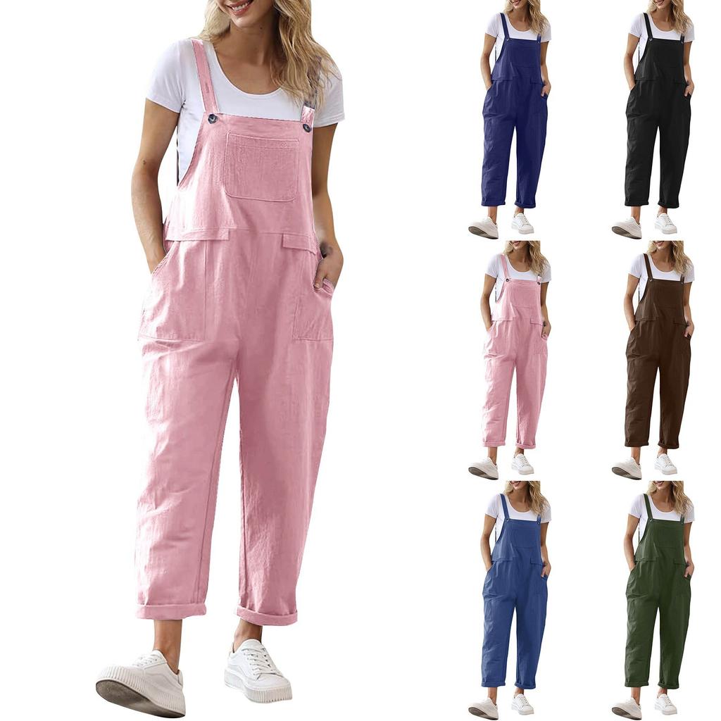Women's Comfortable Casual Jumpsuit Short Sleeve Top Sweater Jumpsuit