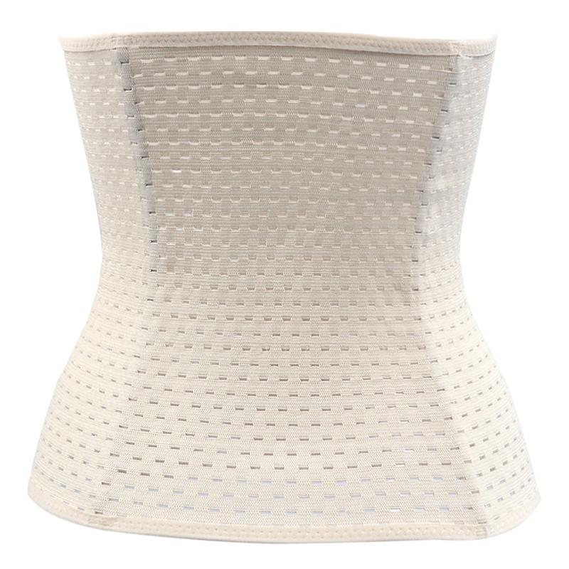 Пояс для живота, женский пояс для талии и живота, дышащий полый пластиковый пояс с тремя рядами пряжек, корректирующая одежда для спорта и коррекции фигуры, пояс для коррекции фигуры