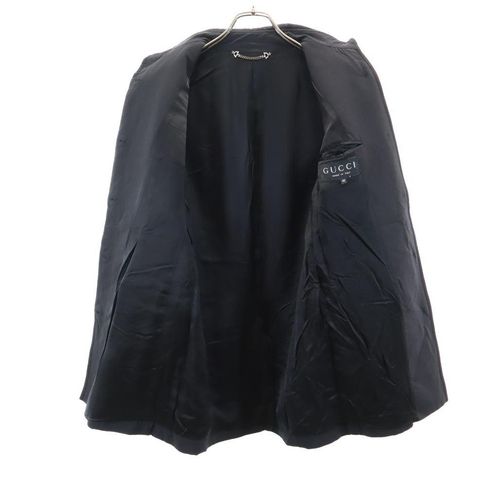 GUCCI Made in Italy Old wool blend Jacket 40 black coat Women Used