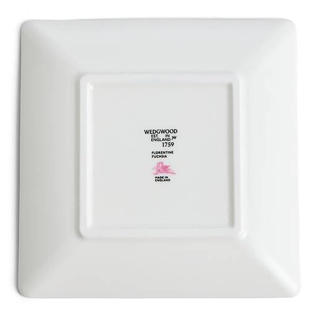 [Officially Imported] Wedgwood Florentine Fuchsia Square Tray, 14.5cm, Pink, 1076513