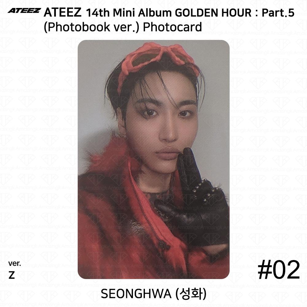 ATEEZ 14-й мини-альбом Golden Hour Часть 5 Фотобук версия. Фотокарточка Z ВЕРСИЯ