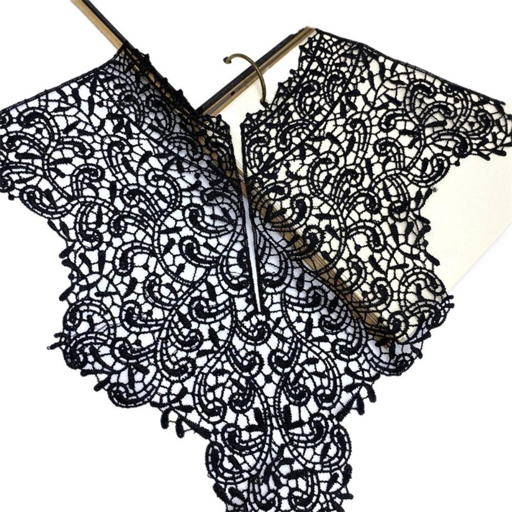 Съемный кружевной вырез с вышивкой, аксессуары для одежды, женская одежда