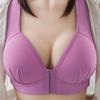 Plus Size Sexy Push Up Bra Front Closure Solid Color Brassiere Wireless Bralette Breast Seamless Bras Vest for Women