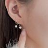 New Arrivals Open Run Minimal White Earring Bead Pearl