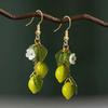 Персонализированные серьги-лимоны с длинной кисточкой, летние фруктовые серьги-подвески, универсальные богемные украшения, подарок для женщин