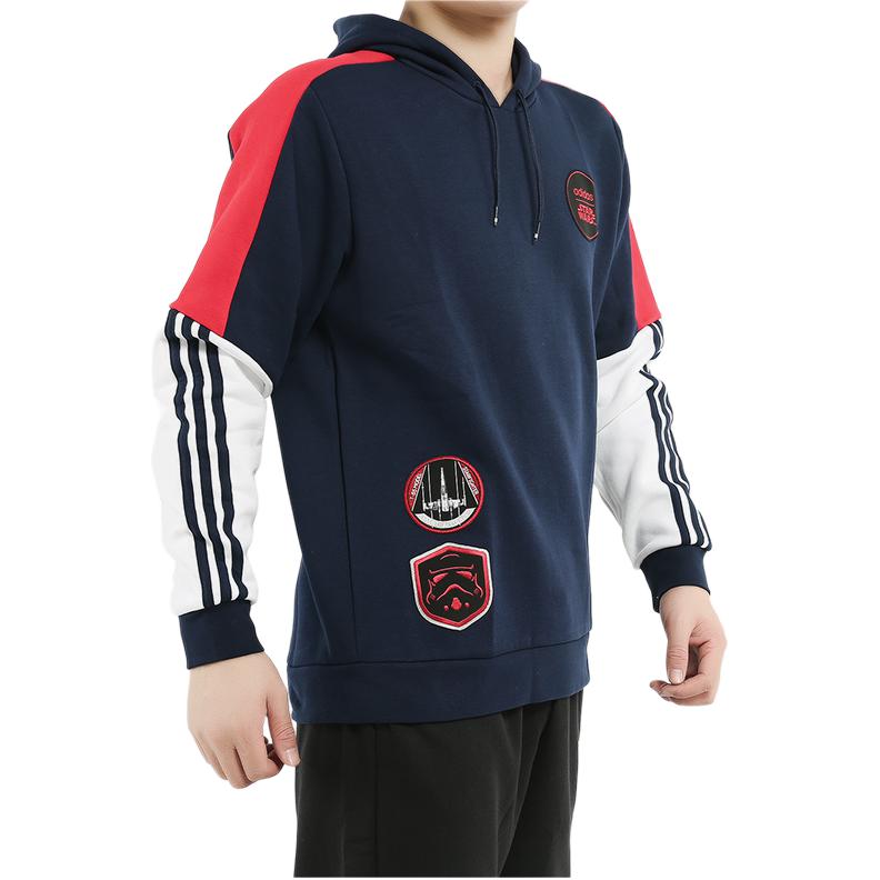 adidas Neo SW HD Star Wars Logo Спортивный пуловер с капюшоном Мужская толстовка с капюшоном Темно-синяя EI4544