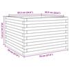 VidaXL Planter 70x70x45.5 Cm Solid Pine Wood, Outdoor Planter, Flower Box, Plant Box, Planter 847253
