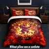 Aston Villa Football Design Bed Bedding Set 1 Duvet Cover + 2 Pillowcases Soft Breathable Household Bed Linens