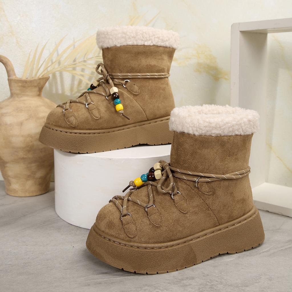 TUINANLE Winter Snow Boots Women Warm Shoes with Cotton Lining Colorful Girls Ankle Boots