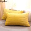 Winter Velvet Pillowcase Plain Soft Warm Breathable Removable Bedroom Decorative Pillows Cover Adults 48x74cm Throw Pillow Case