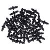100PCS 4/7 2?Way Connector Drip Irrigation Connector Fitting Garden Irrigation Accessories