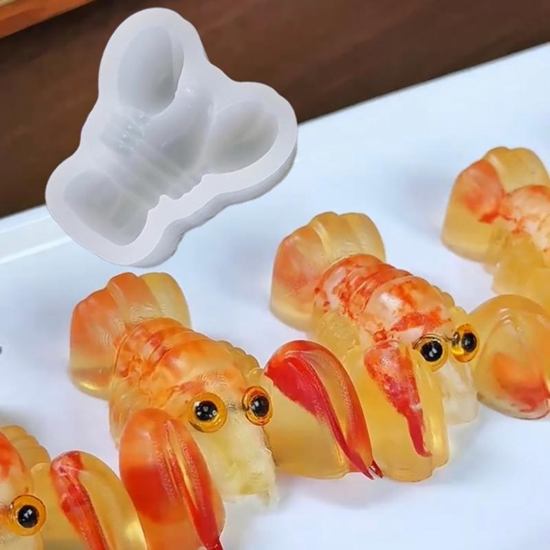 Силиконовая форма для торта, шоколада, желе в виде лобстера и рыбок кои, ручной работы, для сахарной мастики, для батончиков, конфет, кухонная бытовая форма для выпечки, инструменты для торта