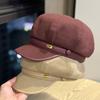 Новый осенний восьмиугольный берет для женщин, ретро британский стиль, маленькая корейская версия, повседневная универсальная кепка-утка, шляпа художника, трендовая