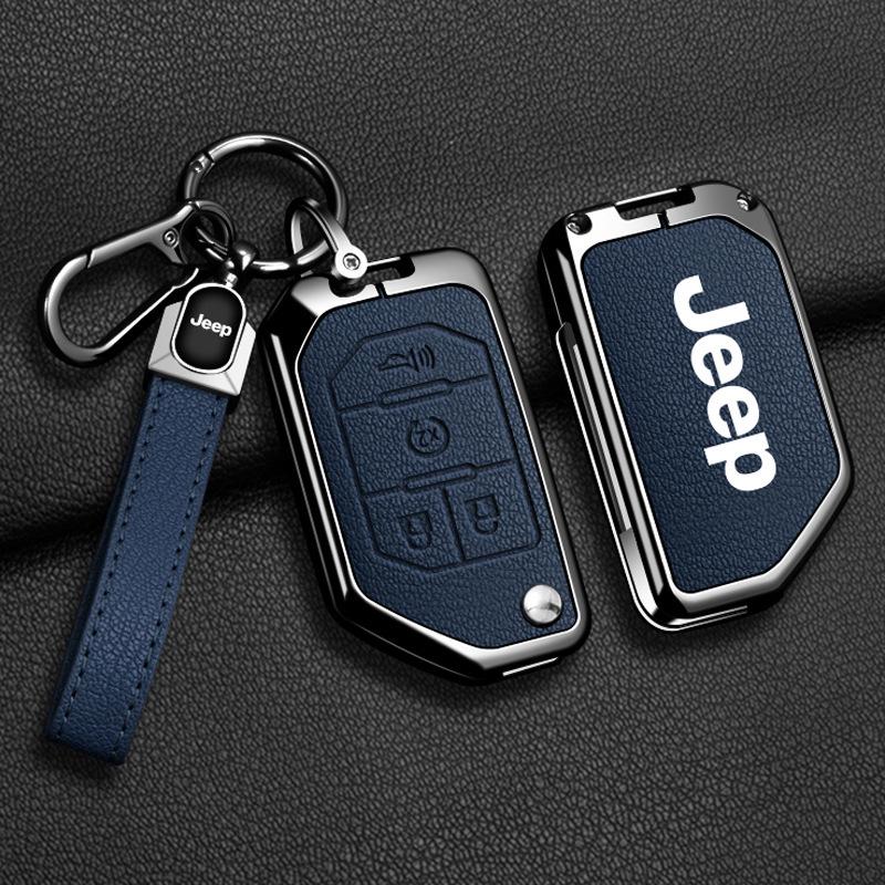 Совместимый чехол для ключа Jeep для Compass, Renegade, Cherokee, Grand Commander, Grand Cherokee