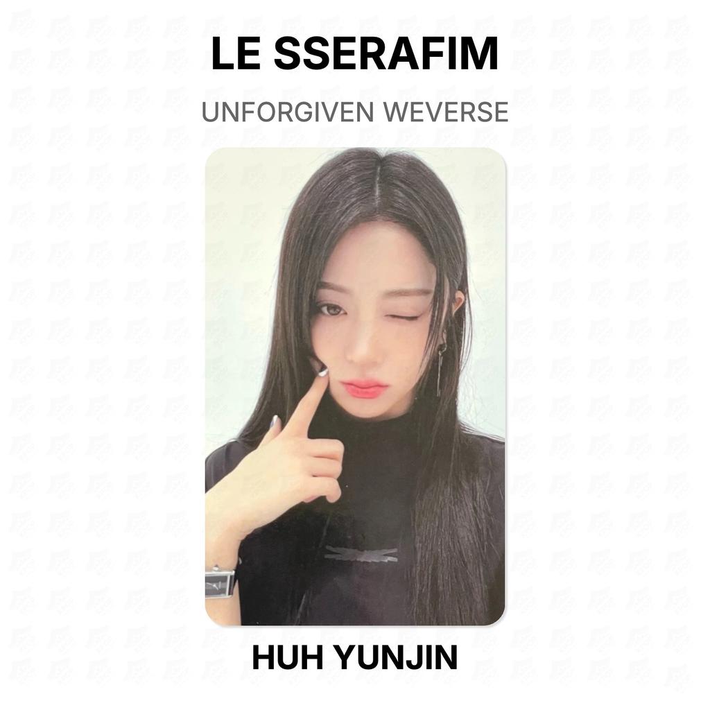 LE SSERAFIM UNFORGIVEN WEVERSE Официальная фотокарточка