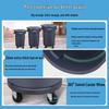 BAIYUN CLEANING Круглая уличная коммерческая мусорная урна 80 л на колесах с крышкой