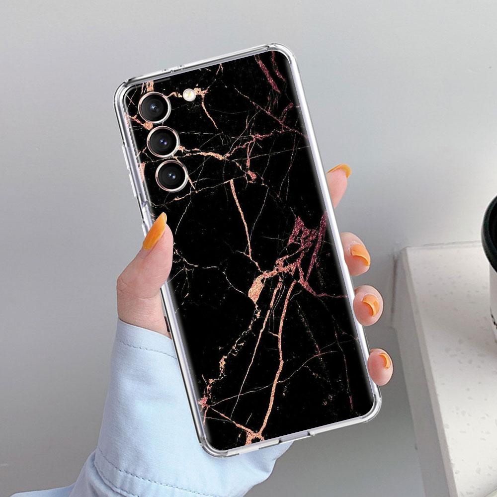 Прозрачный чехол для телефона Samsung Galaxy S21 Ultra S20 FE S10 Plus S9 S8 Note 20 10 Мягкий силиконовый чехол с роскошным мраморным узором