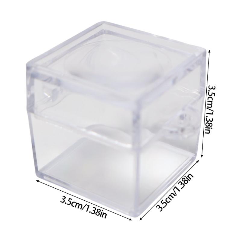 6 шт. Прозрачные коробки-лупы для насекомых для детей, для изучения природы, квадратный дизайн со смотровой линзой, школьные принадлежности для кабинета естествознания