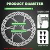 BUCKLOS Bicycle Brake Discs 140mm 160mm 180mm 203mm Bike Hydraulic Brakes Rotor Heat Dissipation Bicycle Disc Brake Rotor