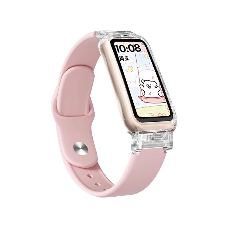 Чехол+ремешок Для умных часов Huawei Band 10/9/9 NFC ремешок Аксессуары Спортивный силиконовый браслет correa для Huawei Bands 8/8NFC Чехол