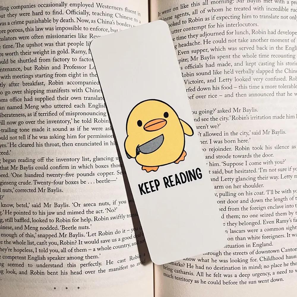5 шт. Продолжайте читать Забавная закладка для книголюба Утка Чак Саркастическая цитата Украшение на день рождения Знак Дети Жена Учитель Подарок